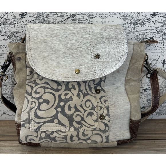 Myra Bag Handbags - Myra Bag Cowhide Leather Purse BOHO